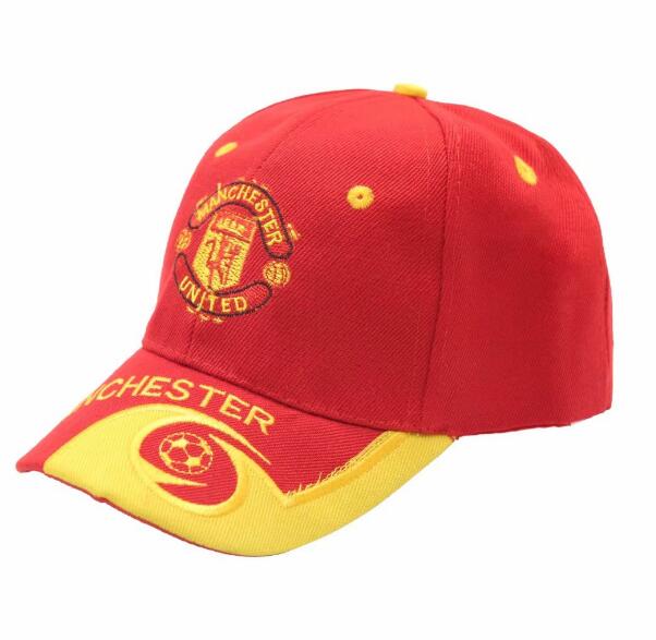 Manchester United Red Soccer Peak Cap